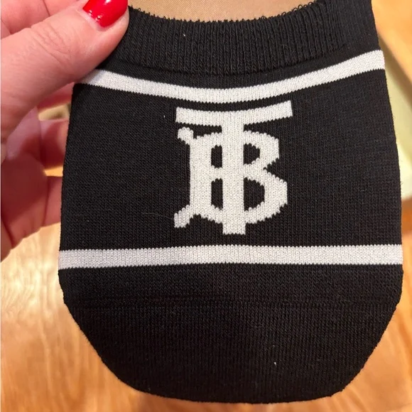 Burberry Black and White Woman’s Casual Socks - Picture 3 of 3